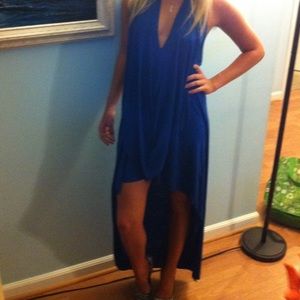 Blue Hi Low Dress. Size S